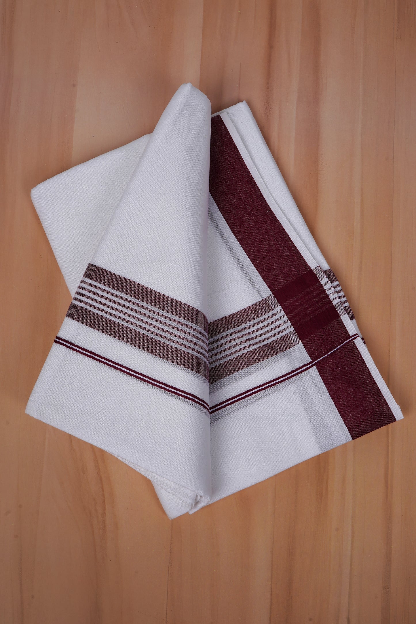 FCD-466 W/D DHOTI 3.80 MTR - Dark maroon