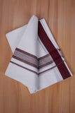 FCD-466 W/D DHOTI 3.80 MTR - Dark maroon