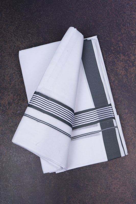 FD-158 W/D DHOTI 3.80 MTR-Light Gray