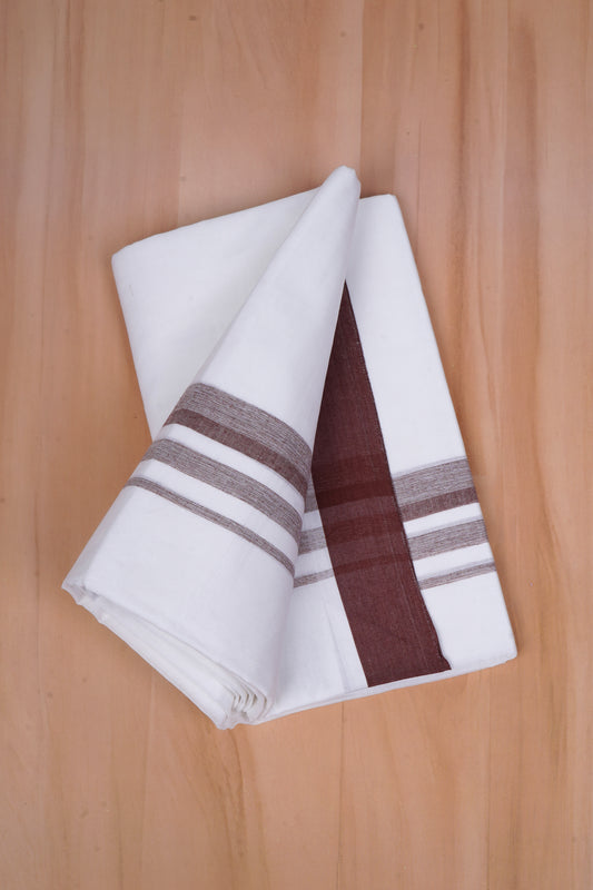 FCD-387 W/D DHOTI 3.80 MTR - Dark Maroon