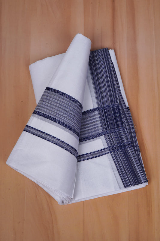 FCD-80 W/D DHOTI 3.80 MTR-Dark Blue