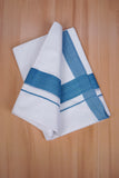 FCD-596 W/D DHOTI 3.80 MTR - Blue