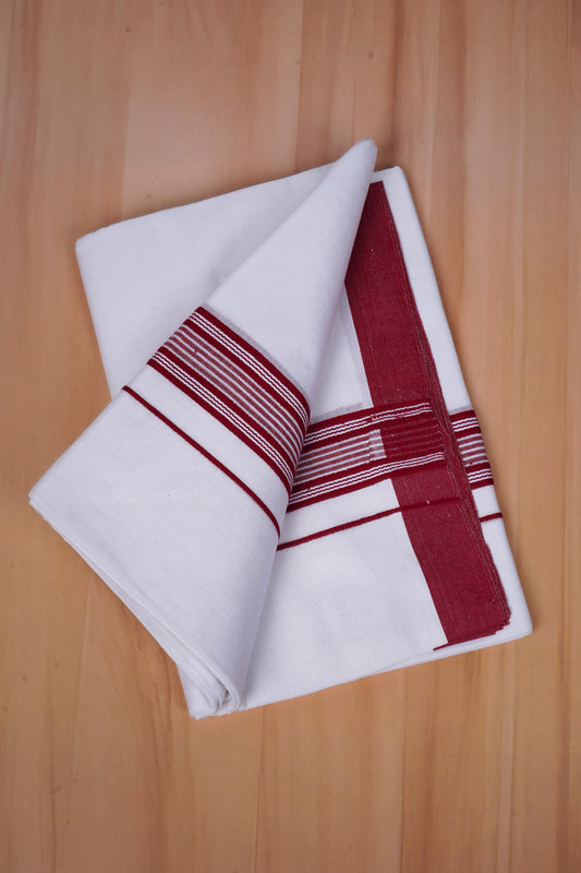 FCD-576 W/D DHOTI 3.80 MTR - Thick Brown