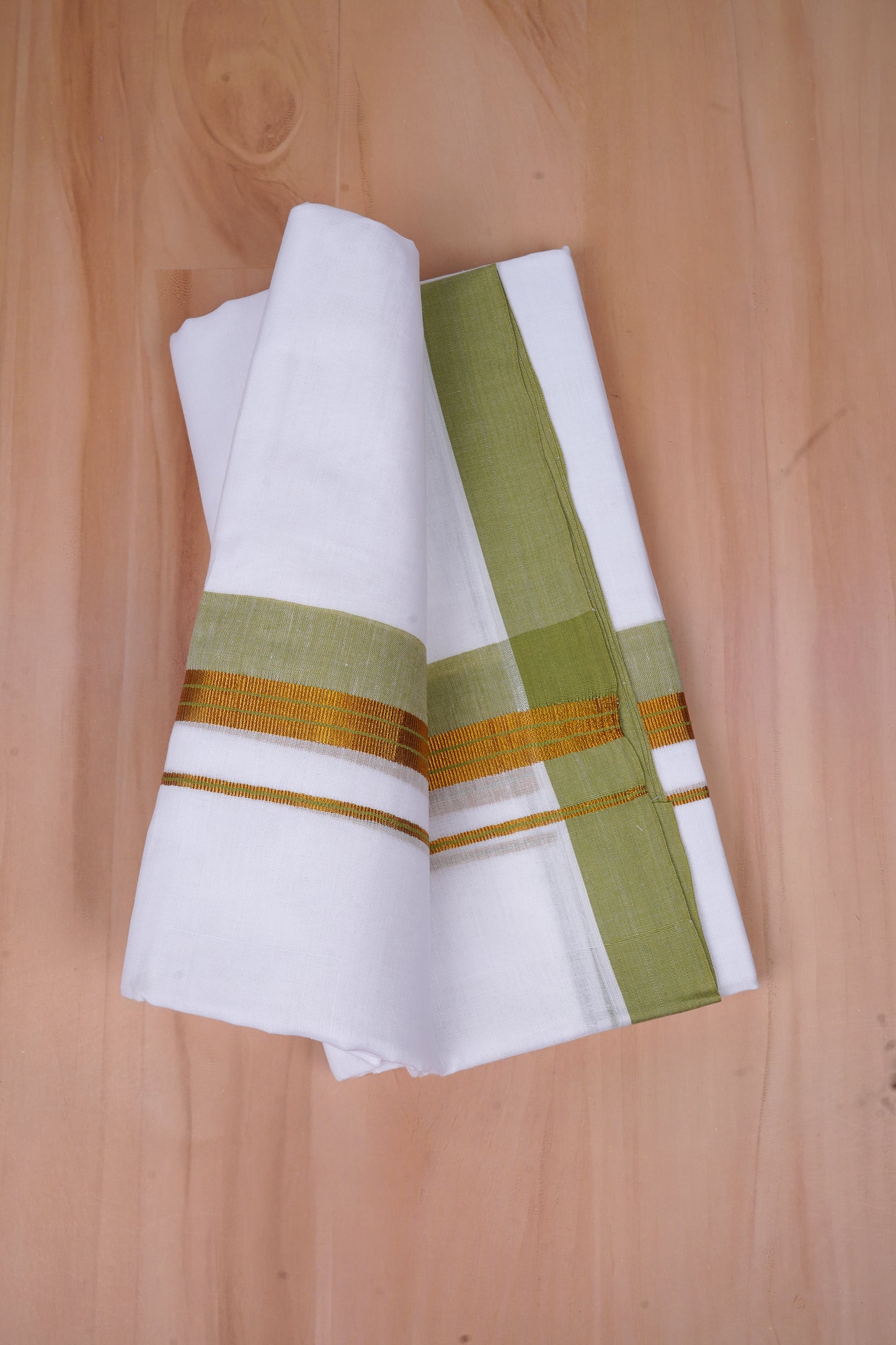 FCD-528 W/D DHOTI 3.80 MTR-Light Green