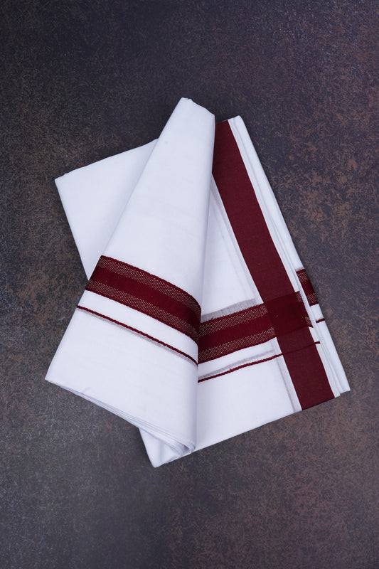 FD-177 W/D DHOTI 3.80 MTR-Maroon