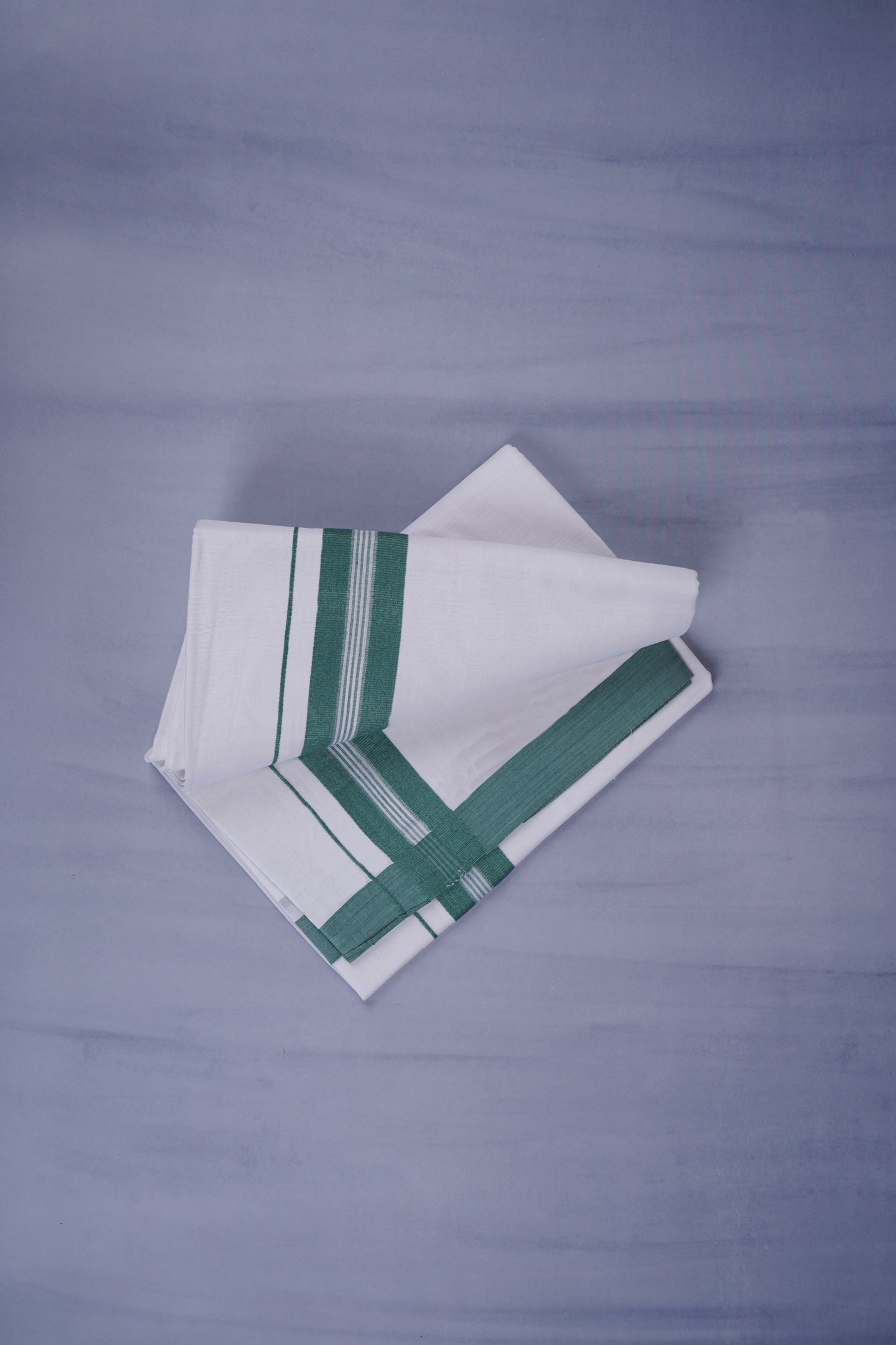KERALOOM FINISH COTTON 331 W/D DHOTI 3.80 MTR - Green
