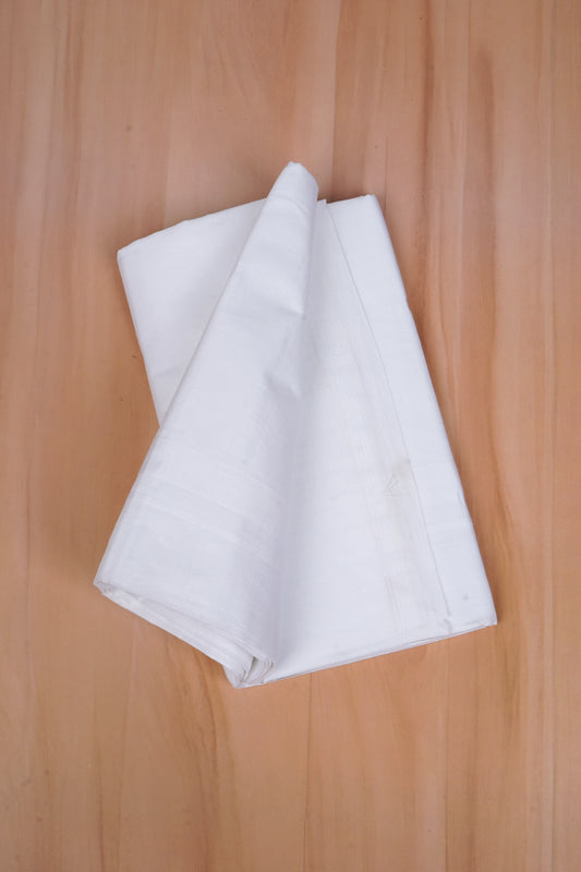 PMD-10 W/D DHOTI 3.80 MTR - White