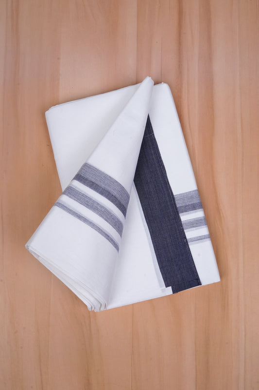 FCD-387 W/D DHOTI 3.80 MTR - light Blue