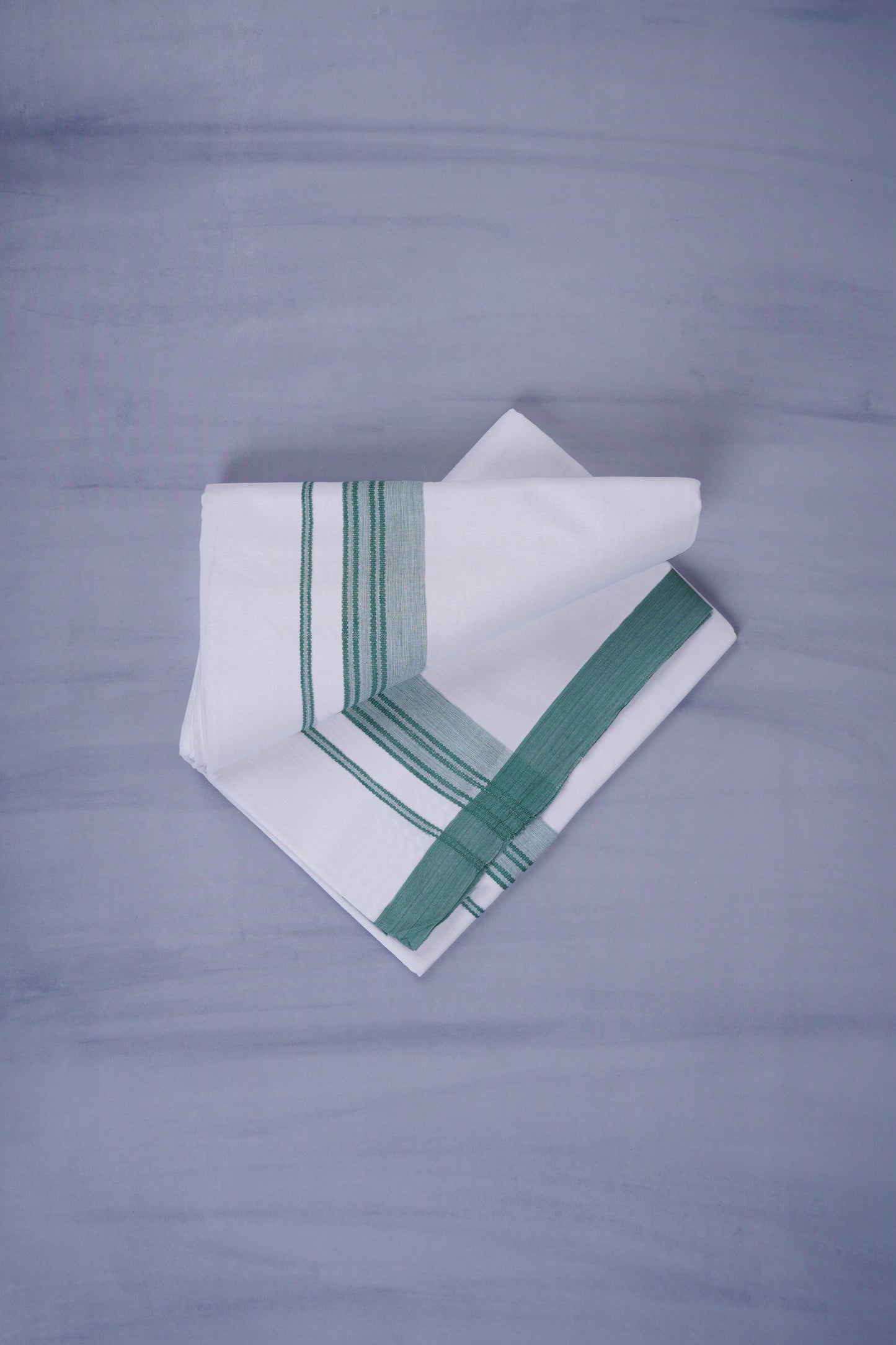 KERALOOM FINISH COTTON 333 W/D DHOTI 3.80 MTR - Light Green
