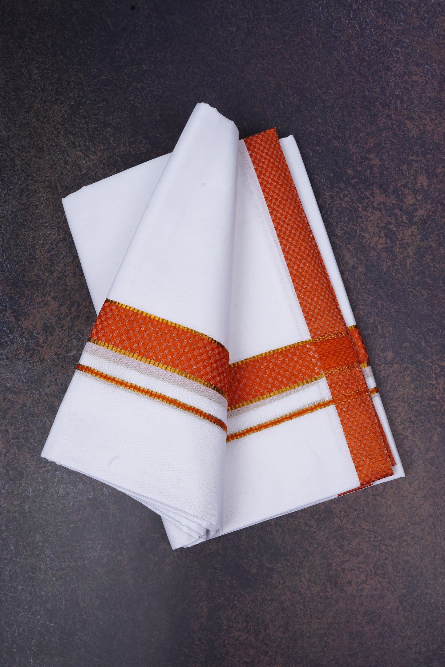 FD-200 W/D DHOTI 3.80 MTR-Orange