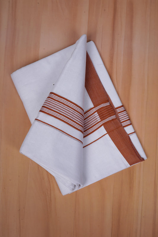 FCD-576 W/D DHOTI 3.80 MTR - Chocolate brown