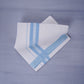 KERALOOM FINISH COTTON 331 W/D DHOTI 3.80 MTR - Sky Blue
