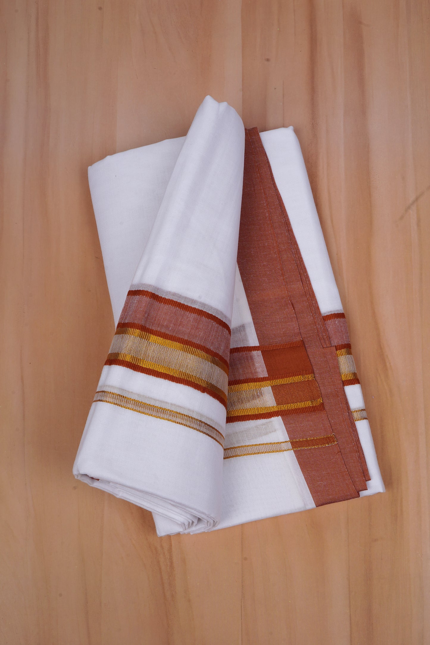 FCD-531 W/D DHOTI 3.80 MTR-Brown