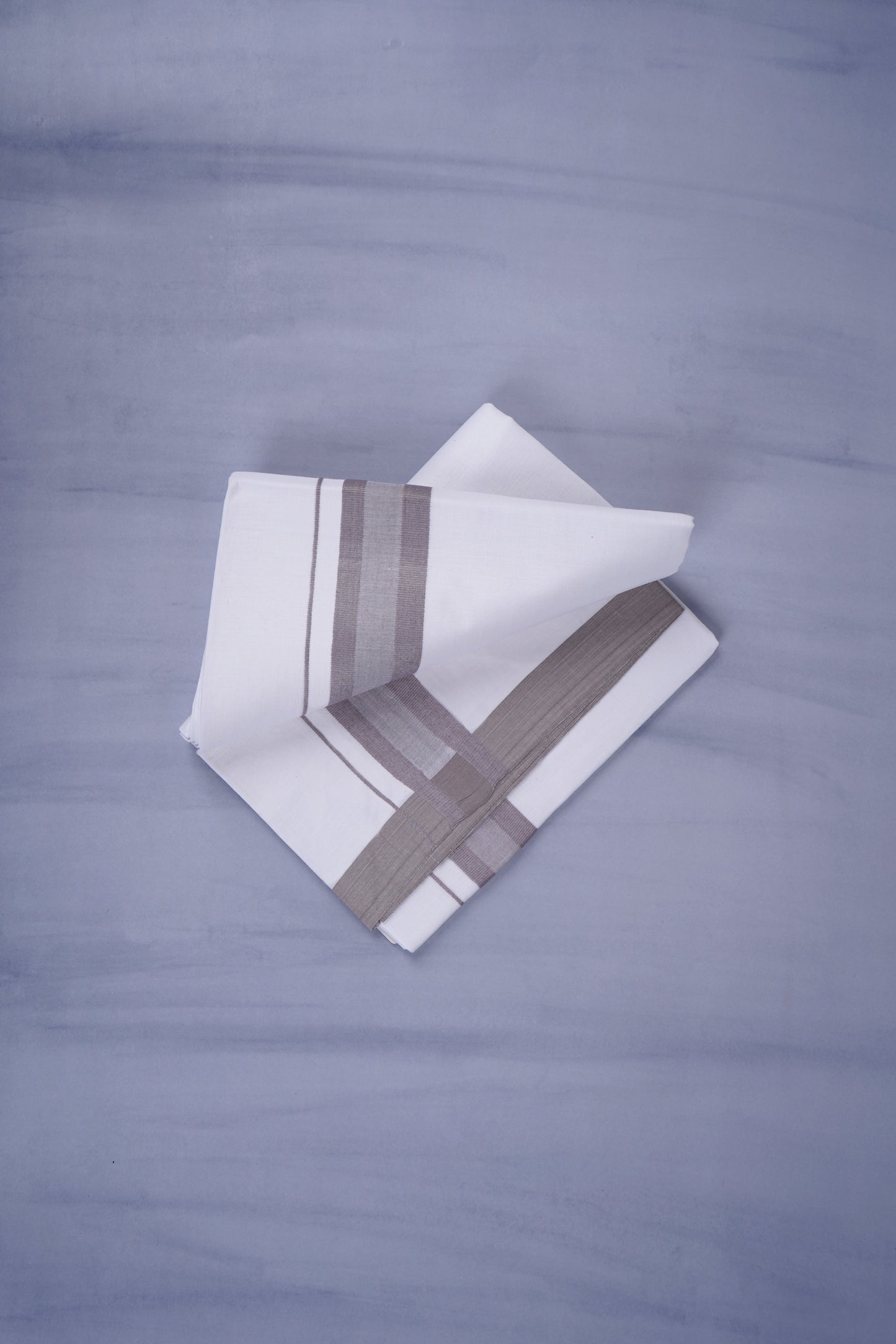 KERALOOM FINISH COTTON 329 W/D DHOTI 3.80 MTR - Light Brown