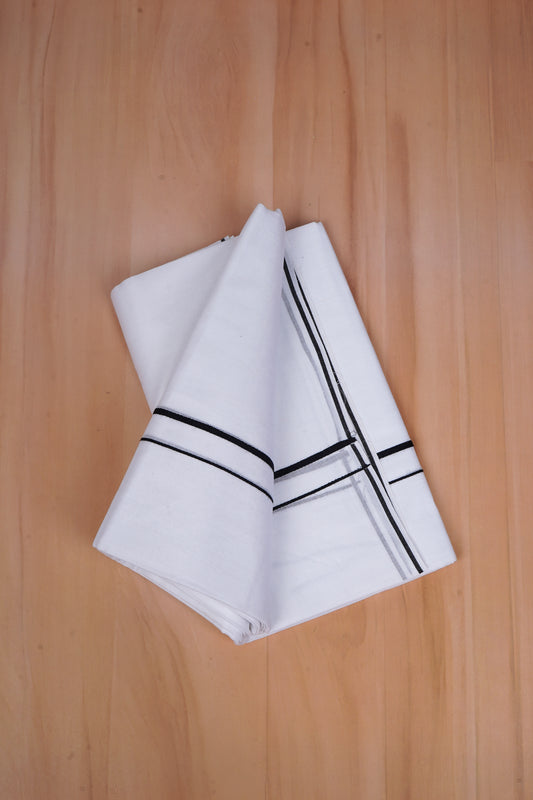 FCD-48 W/D DHOTI 3.80 MTR-Black