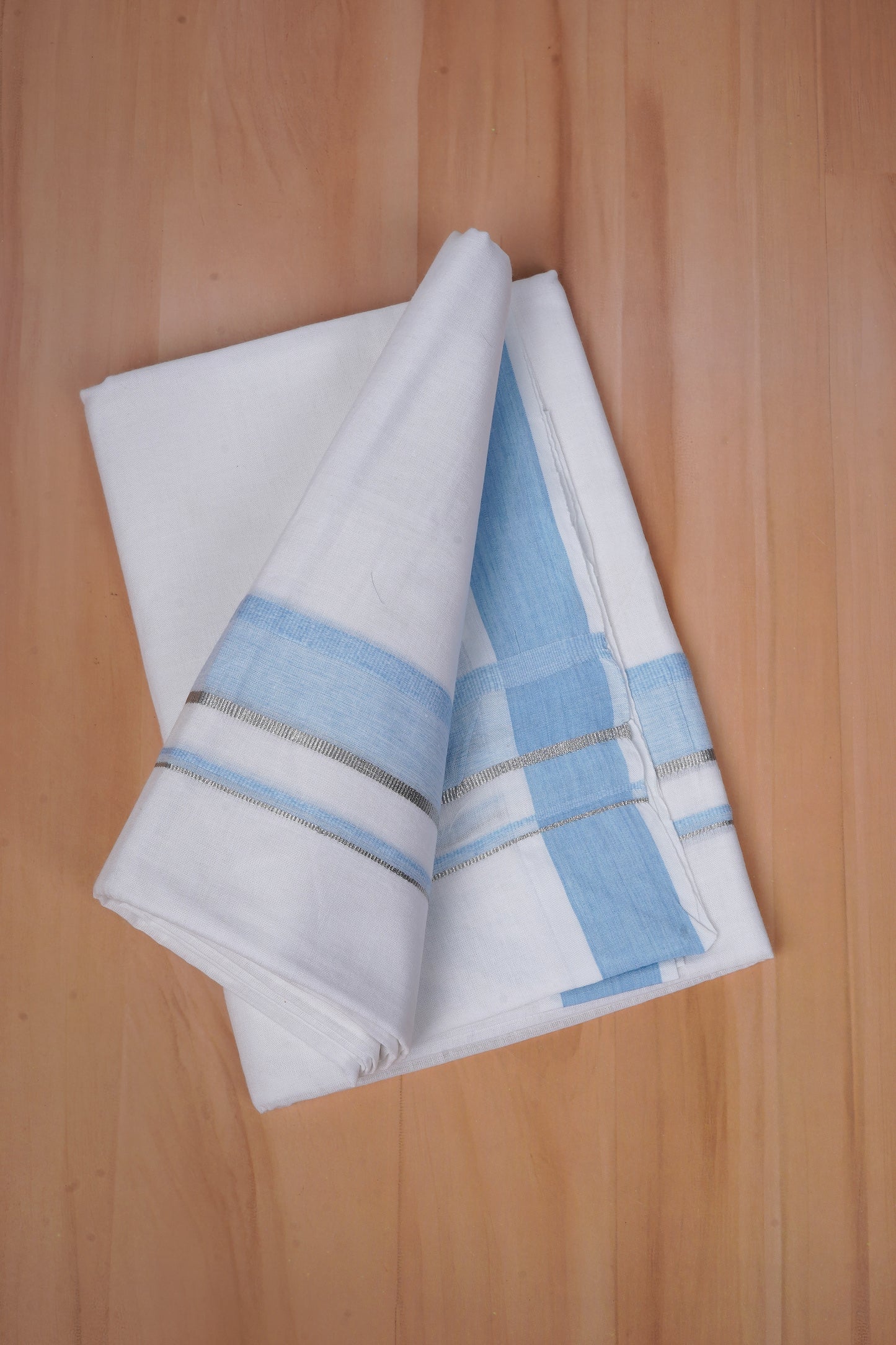 FCD-403 W/D DHOTI 3.80 MTR - Sky Blue