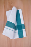 FCD-39 W/D DHOTI 4.00 MTR- Peacock Blue