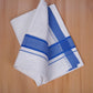 FCD-597 W/D DHOTI 3.80 MTR - Blue