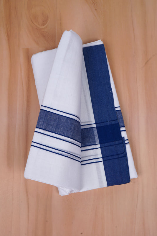 FCD-03 W/D DHOTI 4.00 MTR-Navy Blue