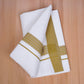 FCD-622 W/D DHOTI 3.80 MTR - Gold Yellow