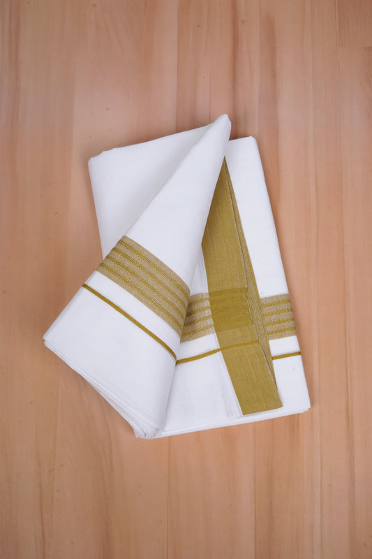 FCD-622 W/D DHOTI 3.80 MTR - Gold Yellow