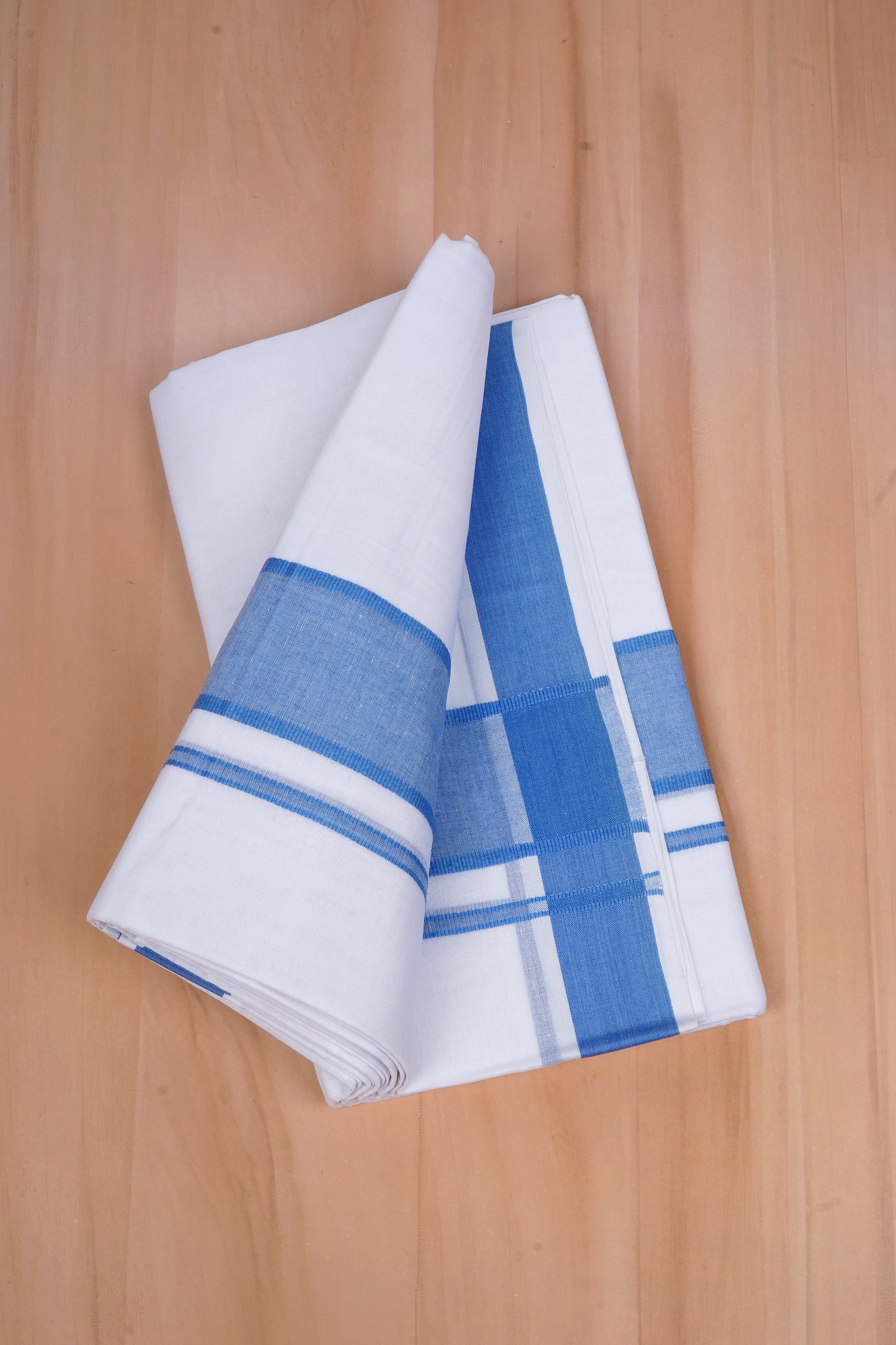 FCD-335 W/D DHOTI 3.80 MTR - Sky Blue