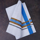 FD-172 W/D DHOTI 3.80 MTR- L blue