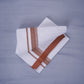 KERALOOM FINISH COTTON 333 W/D DHOTI 3.80 MTR - Light Brown