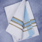 Feather Finish Cotton 2929 W/D Dhothie 3.80 MTR - Sky Blue