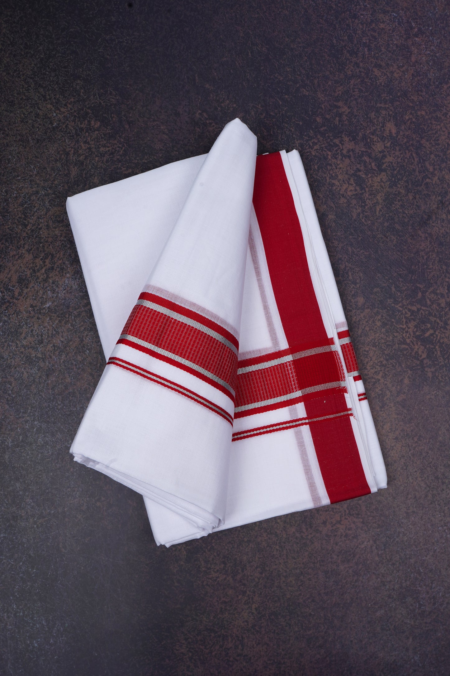 FD-167 W/D DHOTI 3.80 MTR-Red