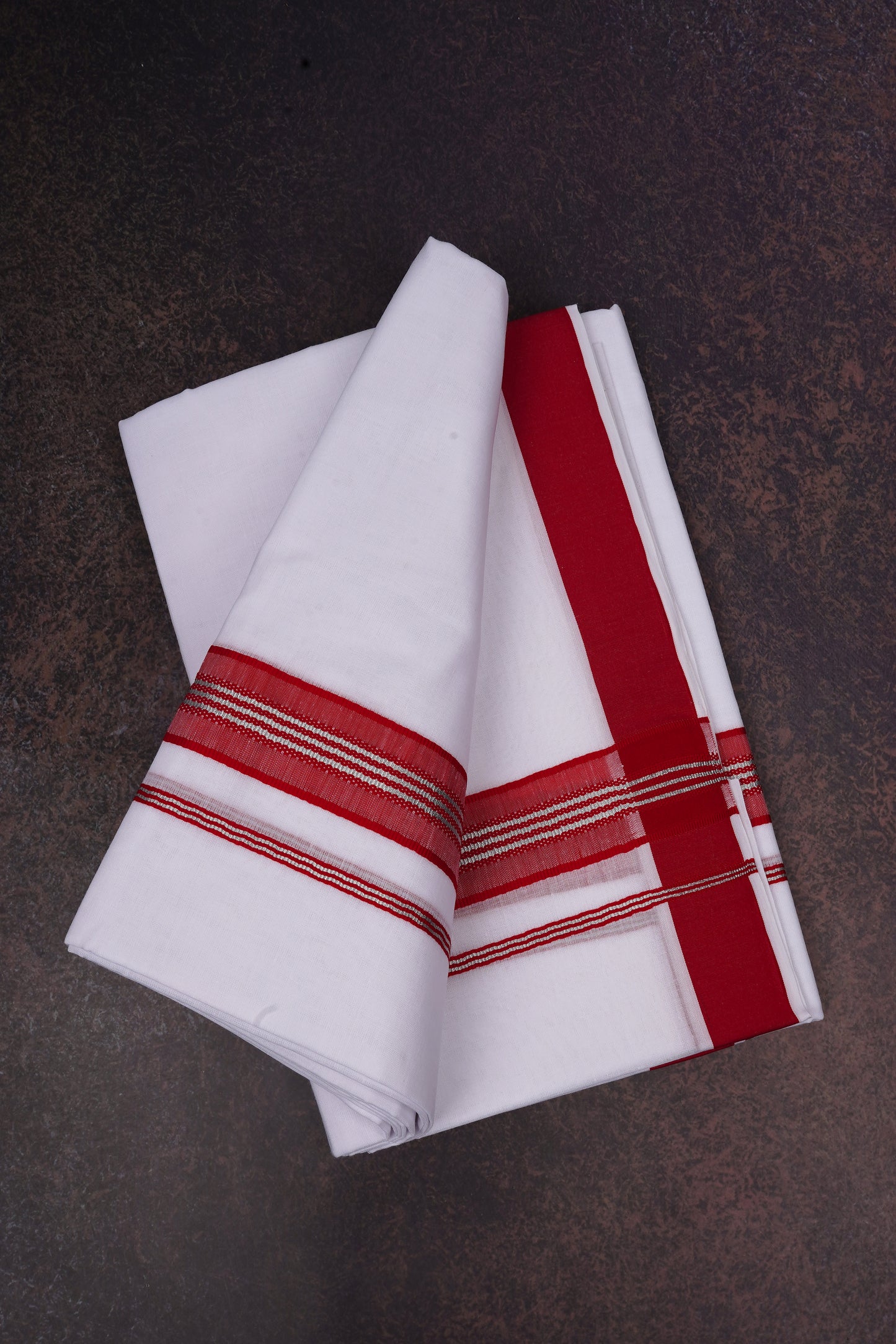 FD-166 W/D DHOTI 3.80 MTR-Red