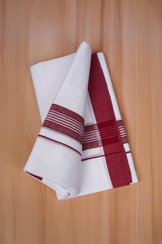 FCD-529 W/D DHOTI 3.80 MTR-Dark Maroon