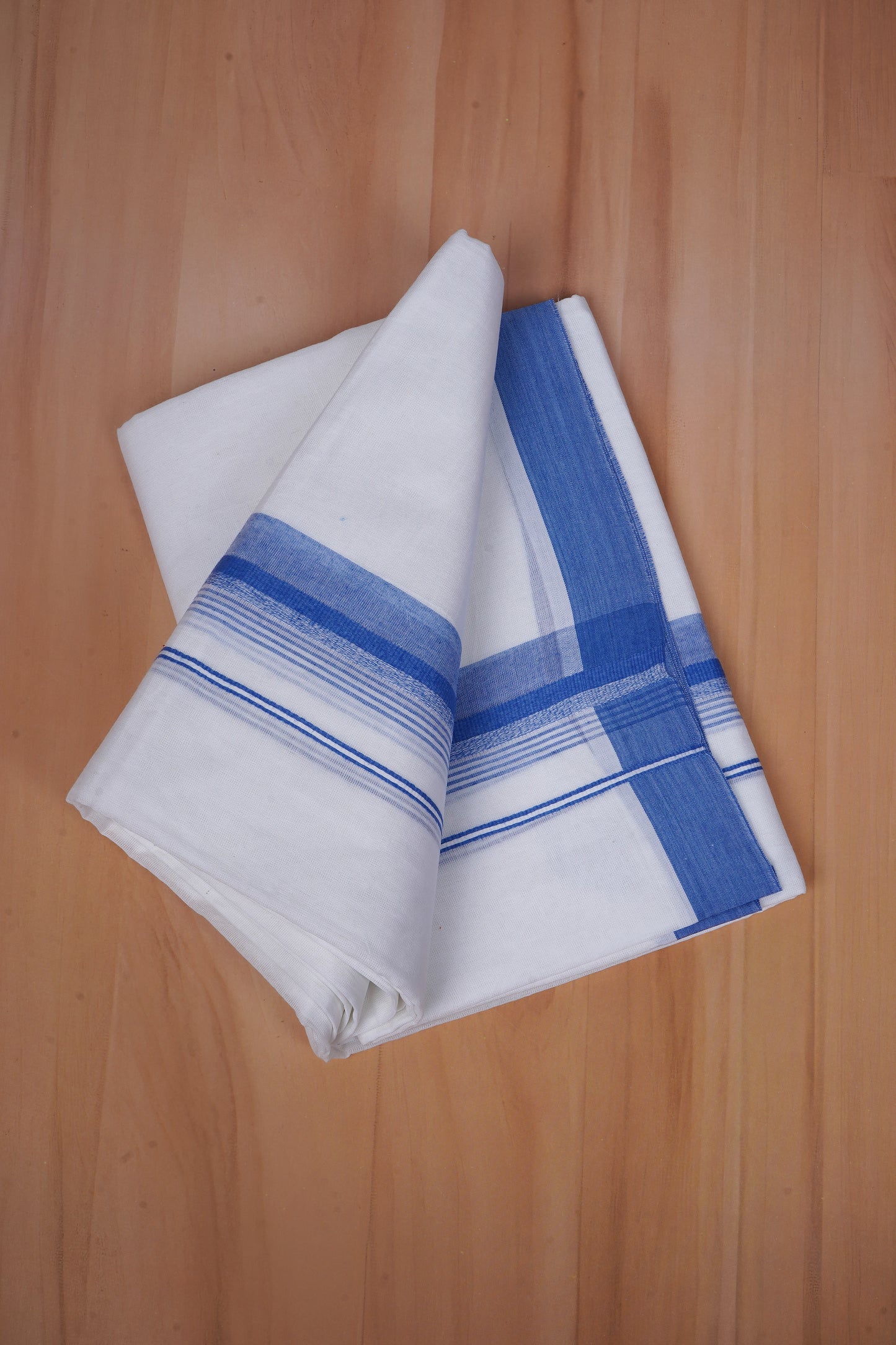 FCD-587 W/D DHOTI 3.80 MTR - Blue