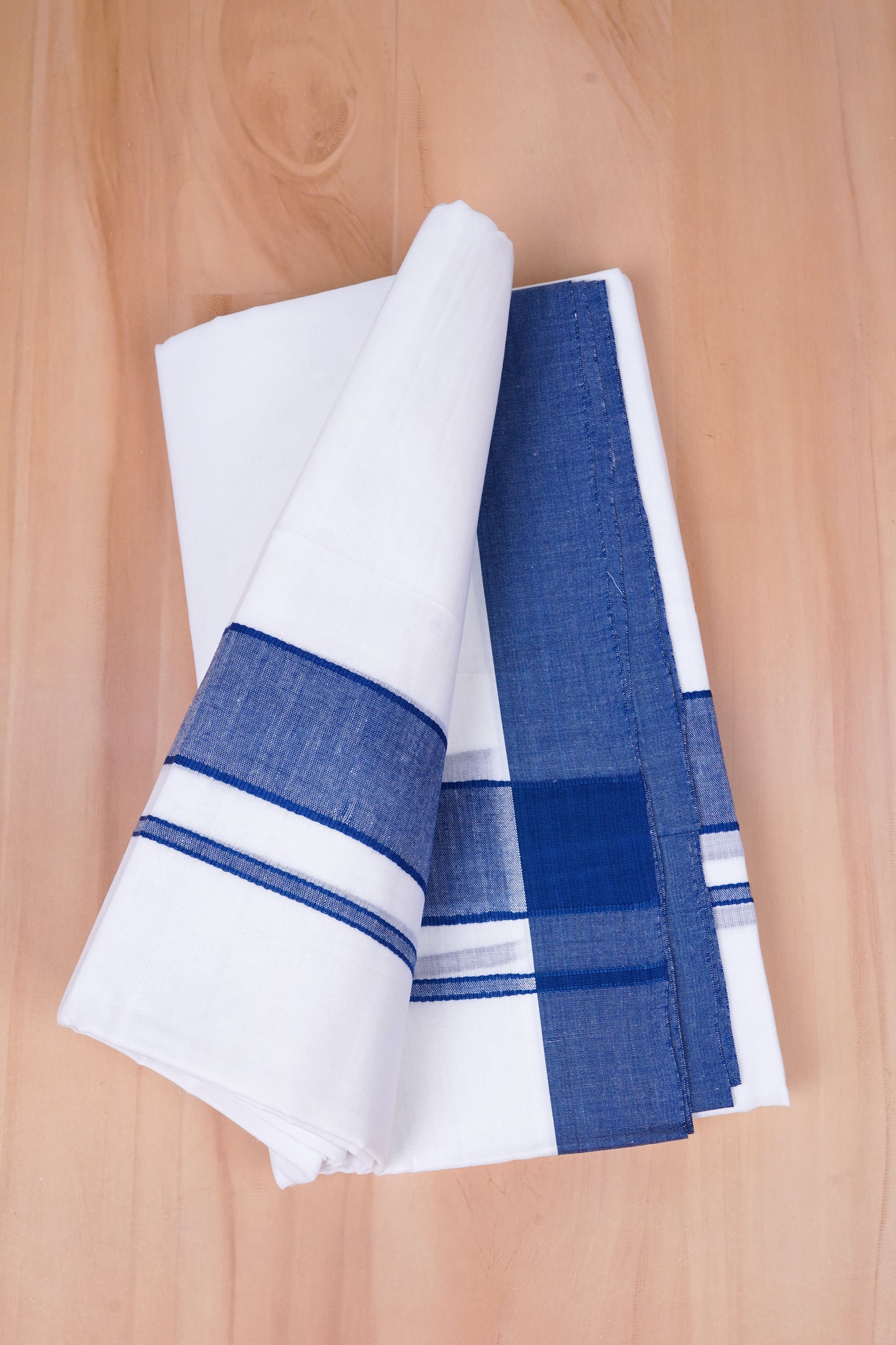FCD-02 W/D DHOTI 4.00 MTR- Blue