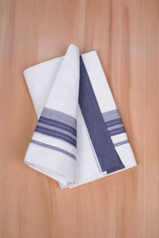 FCD-493 W/D DHOTI 3.80 MTR - Blue