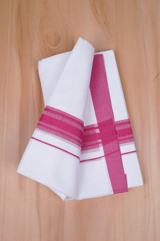 FCD-523 W/D DHOTI 3.80 MTR-Dark Pink