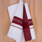 FCD-391 W/D DHOTI 3.80 MTR- Blood Red