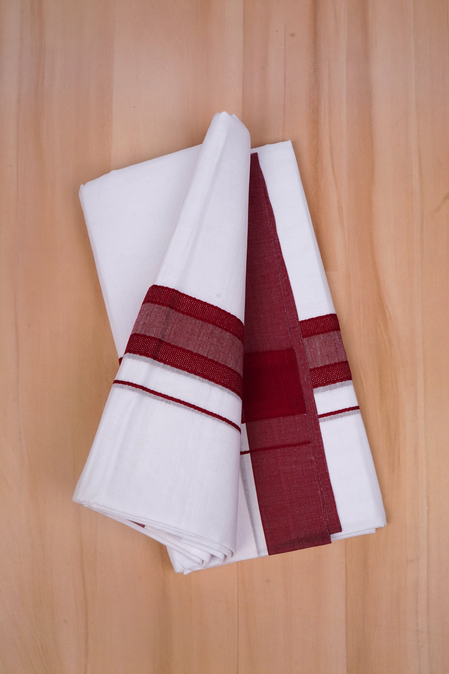 FCD-391 W/D DHOTI 3.80 MTR- Blood Red