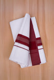 FCD-391 W/D DHOTI 3.80 MTR- Blood Red