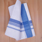 FCD-425 W/D DHOTI 3.80 MTR- Blue 2