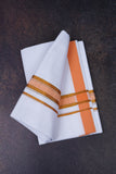 FD-172 W/D DHOTI 3.80 MTR- Orange