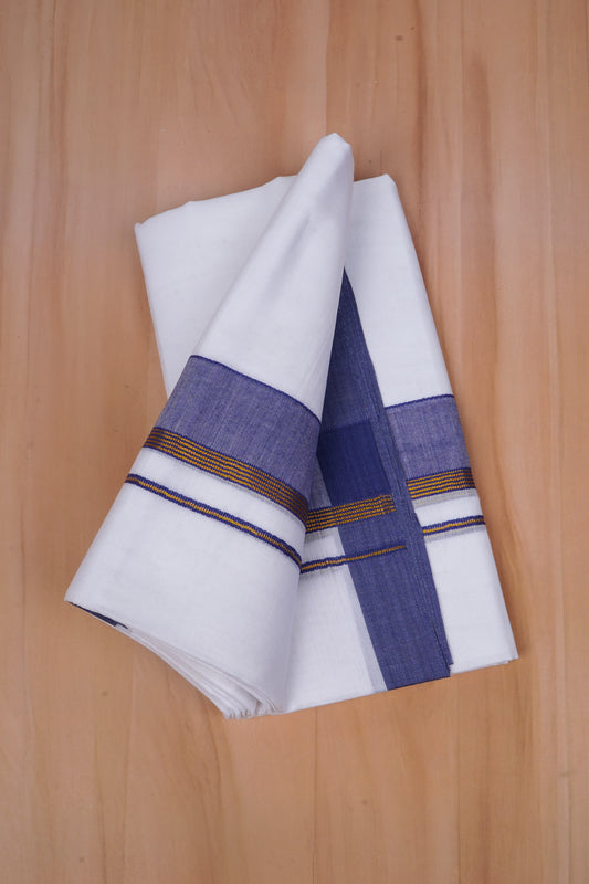 FCD-524 W/D DHOTI 3.80 MTR-Blue