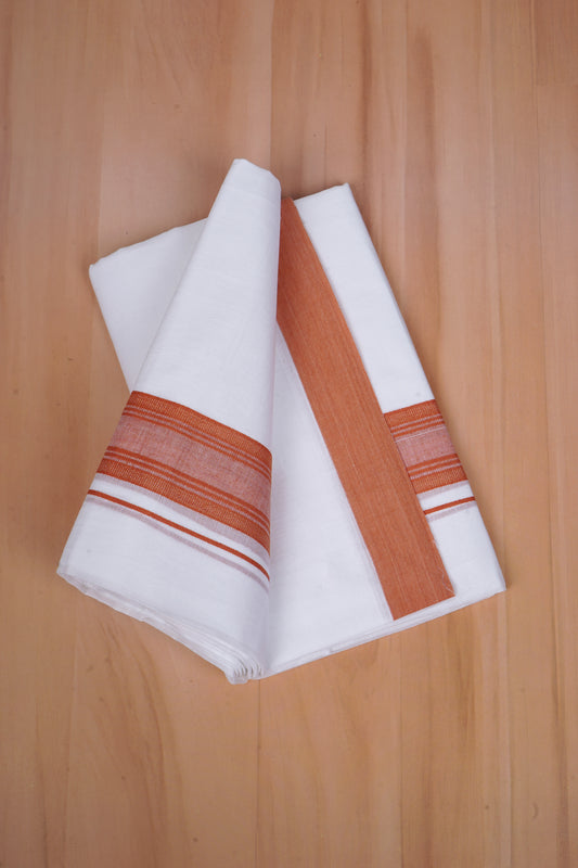 FCD-491 W/D DHOTI 3.80 MTR - Brown