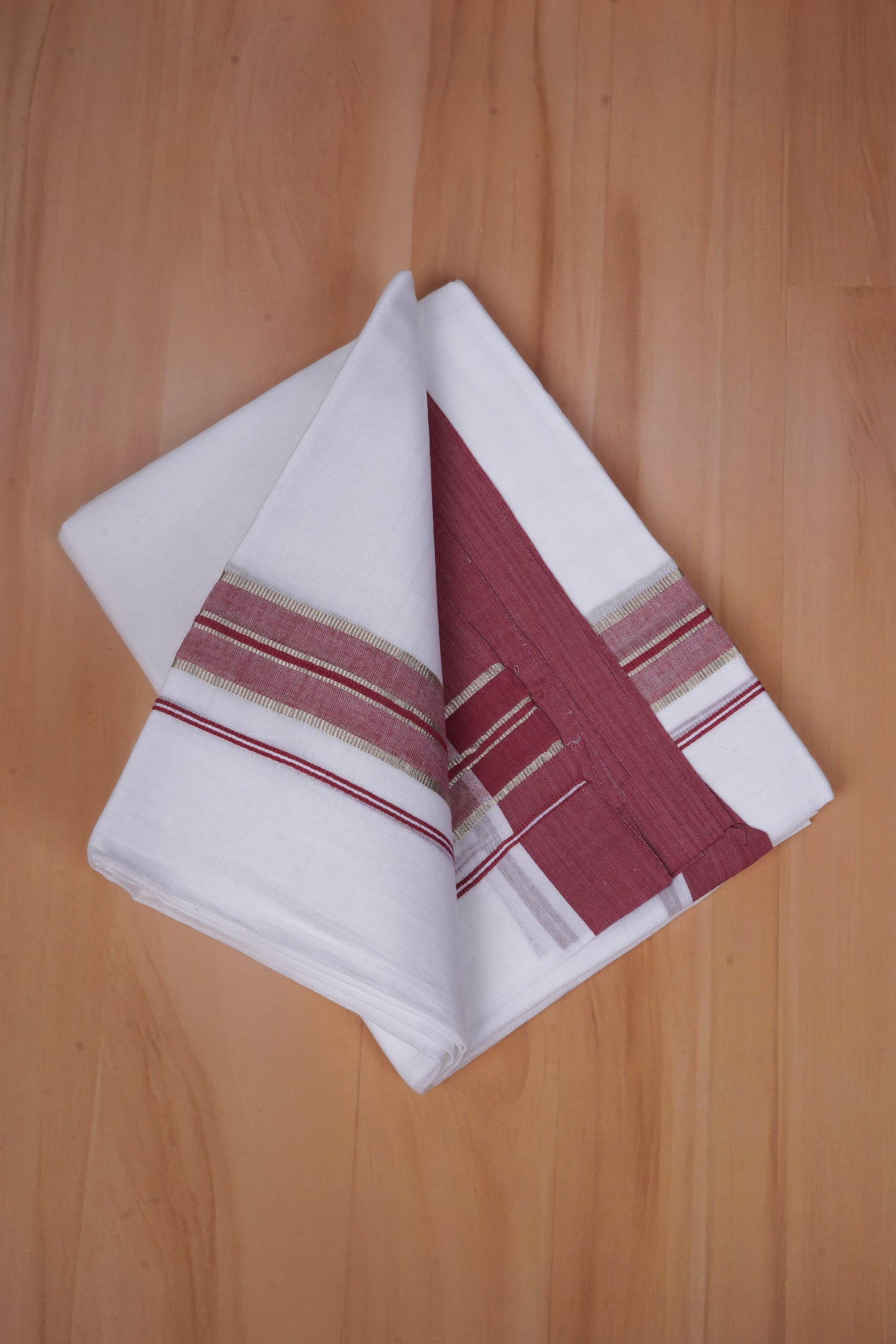 FCD-477 W/D DHOTI 3.80 MTR - Dark Pink