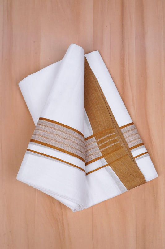 FCD-411 W/D DHOTI 3.80 MTR - Brown 3