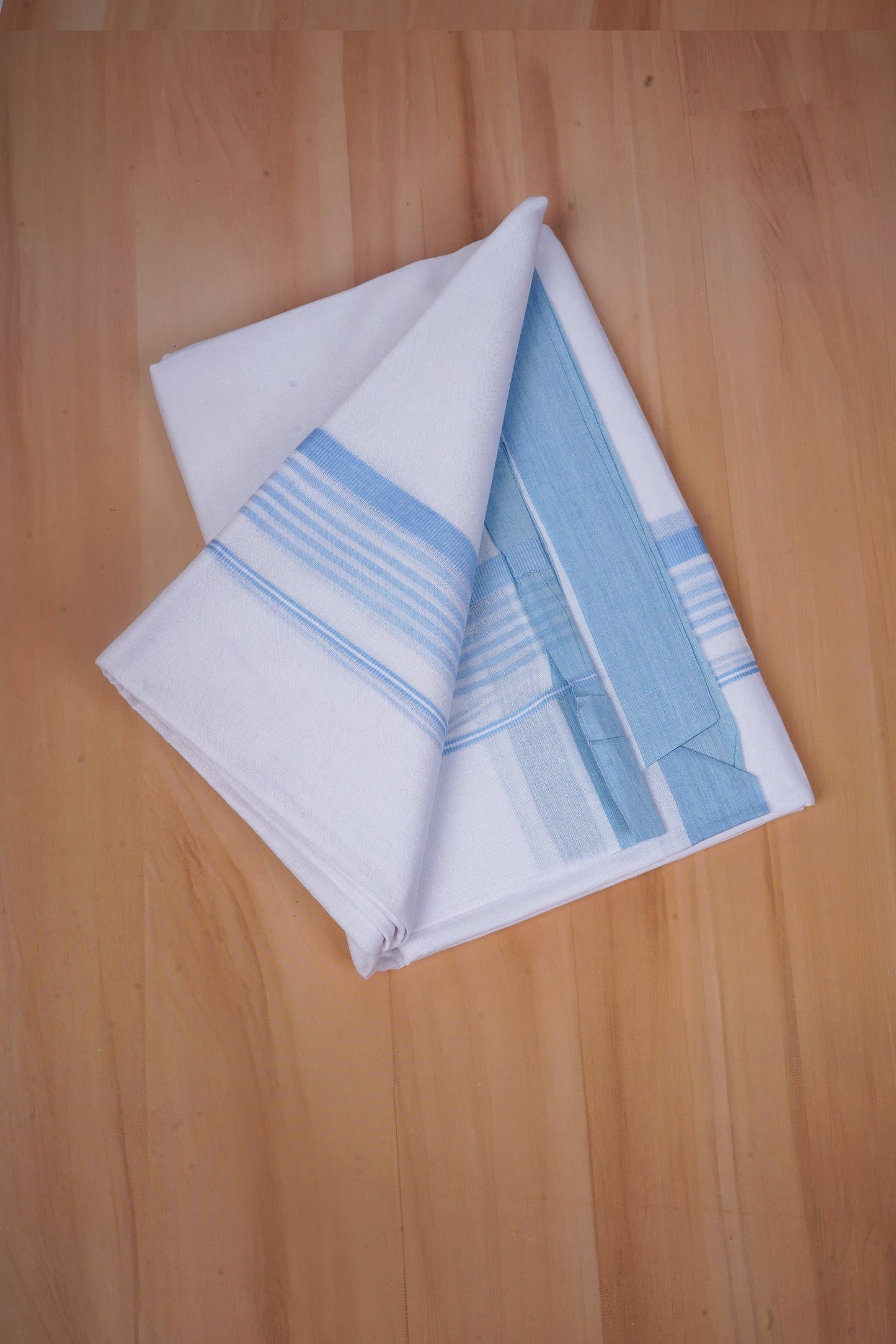 FCD-575 W/D DHOTI 3.80 MTR - Sky Blue