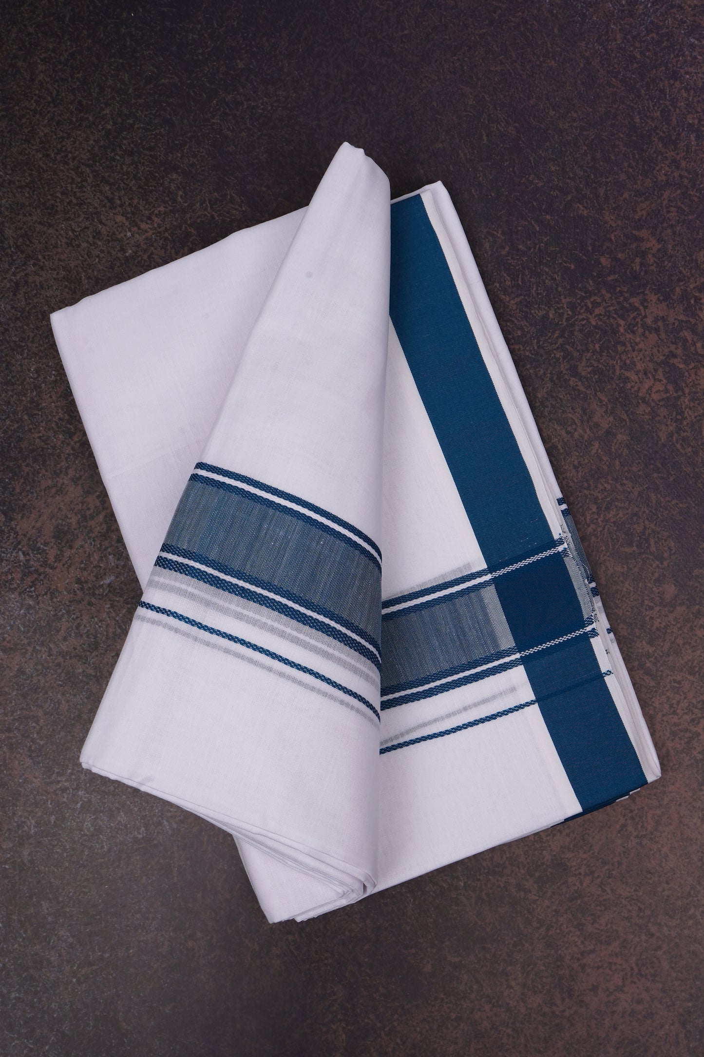 FD-116 W/D DHOTI 3.80 MTR-Dark Blue