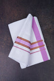 FD-172 W/D DHOTI 3.80 MTR- Light pink