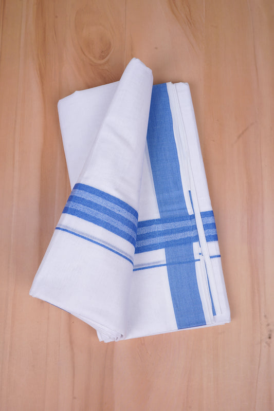 FCD-502 W/D DHOTI 3.80 MTR-Sky blue