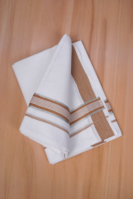 FCD-589 W/D DHOTI 3.80 MTR - Brown